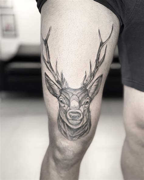 upper thigh tattoo|More.